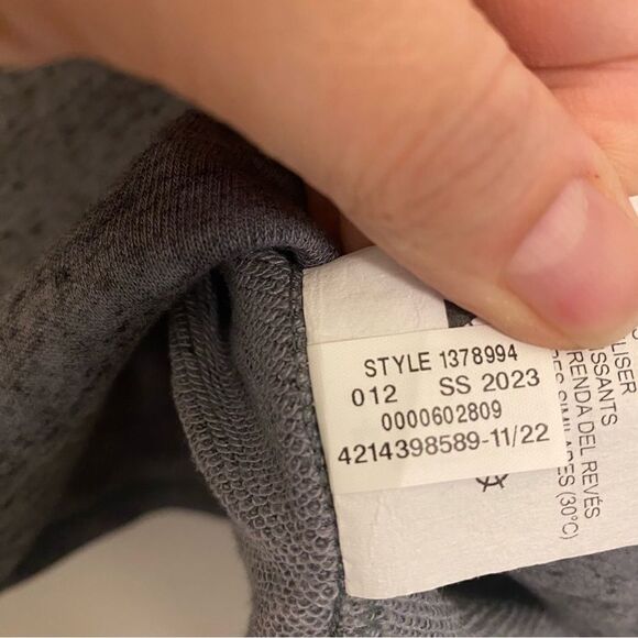 UA Under Armour Rival Terry Crop loose Hoodie plus size mid weight gray 3XL - Picture 9 of 11